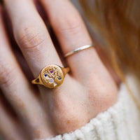 Family Tree Ring with Birthstones - Jana Reinhardt Ltd