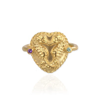 Seahorse Ring with Birthstones - Jana Reinhardt Ltd