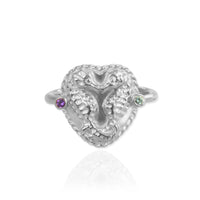 Seahorse Ring with Birthstones - Jana Reinhardt Ltd