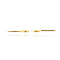 Single Ellipse Ear Studs - Jana Reinhardt Ltd - 4