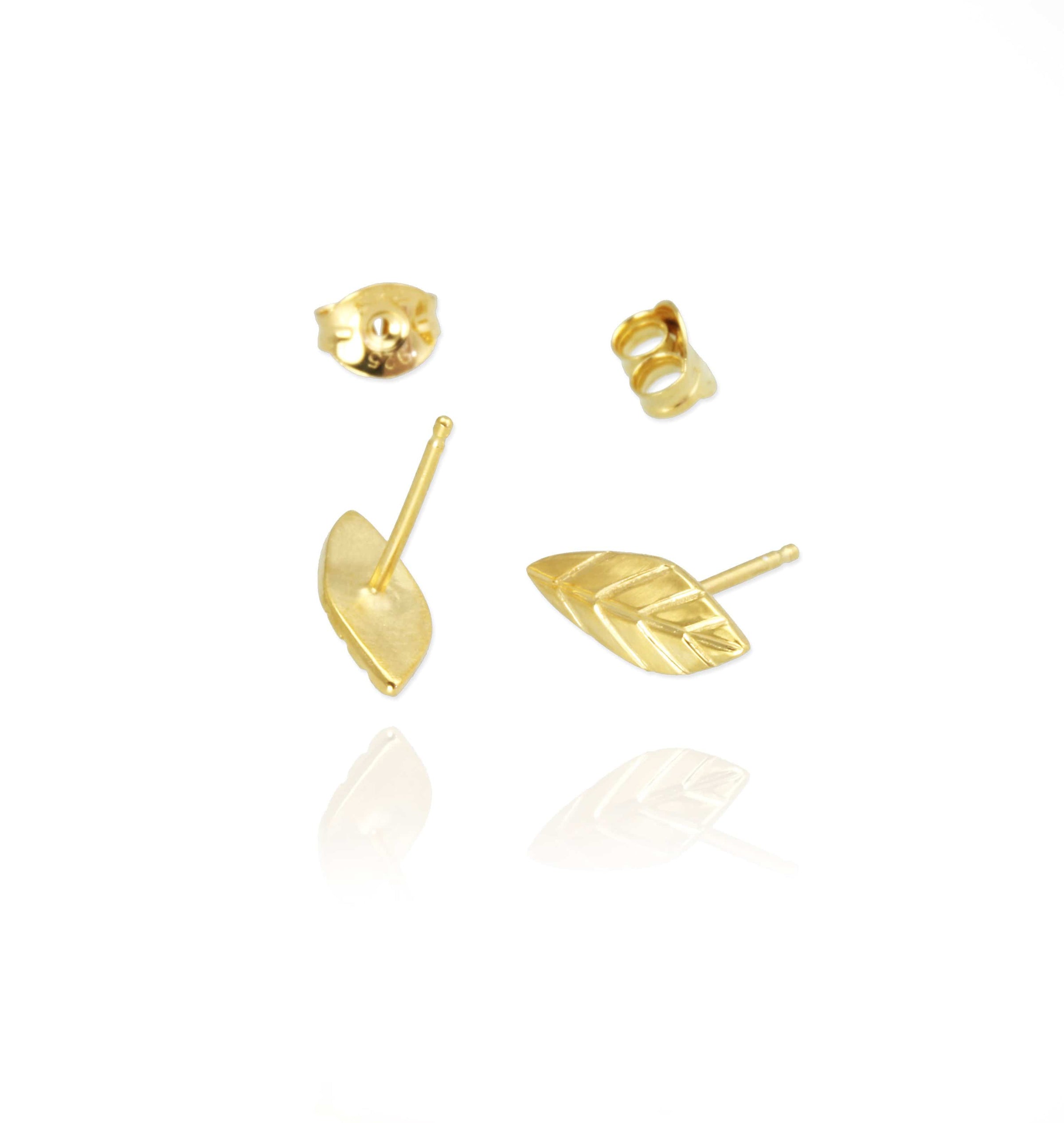 Leaf Stud Earrings - Jana Reinhardt Ltd