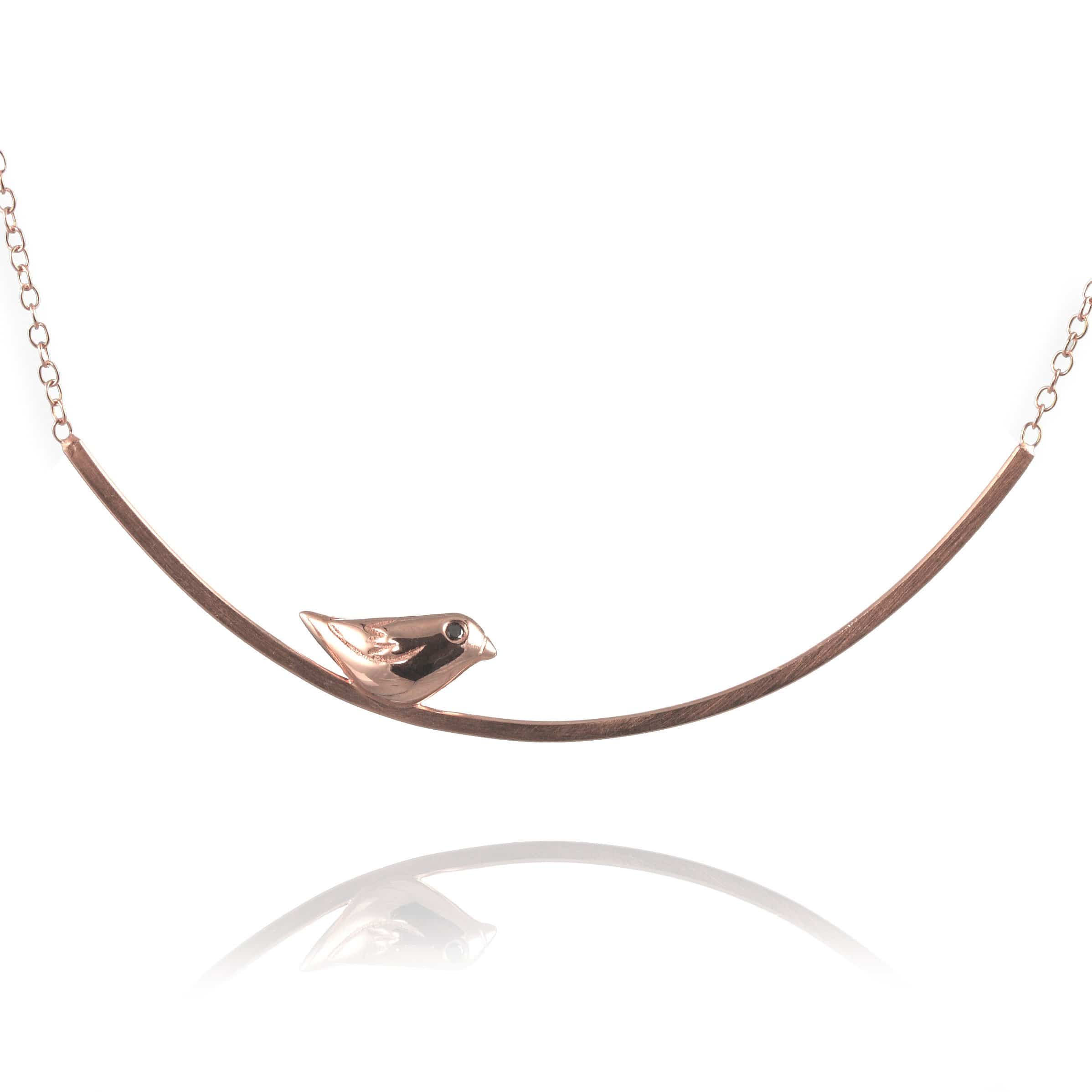 Sparrow on a Branch Necklace - Jana Reinhardt Ltd