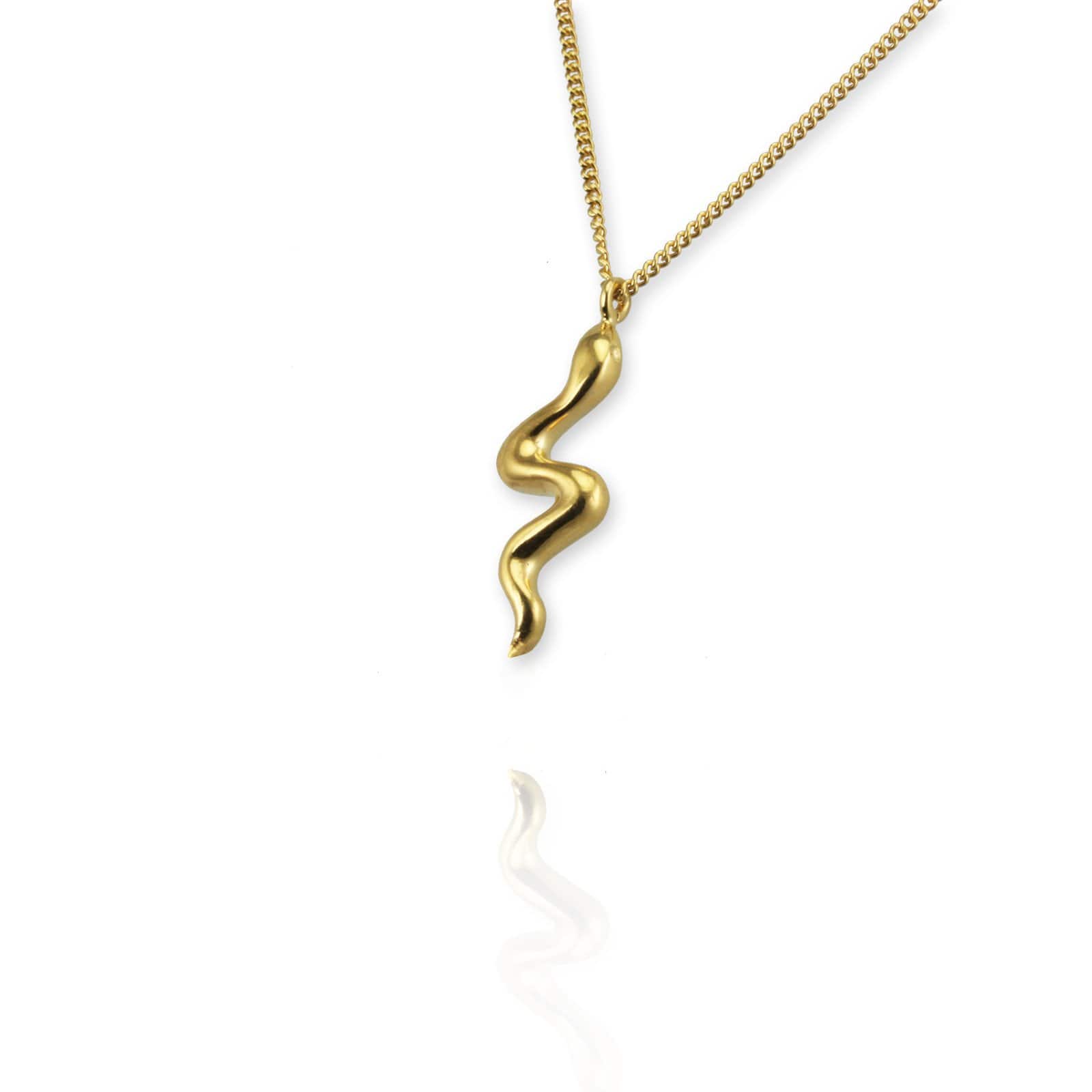 Tiny Snake Pendant Necklace - Jana Reinhardt Ltd - 5