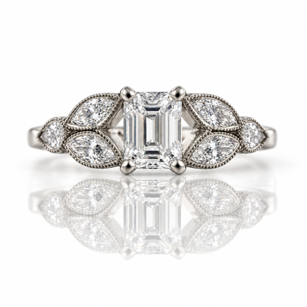 Art Deco Diamond Engagement Ring