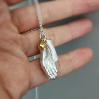 Cat Paw and Hand Necklace - Jana Reinhardt Ltd