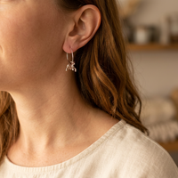 Greyhound Hoop Earrings
