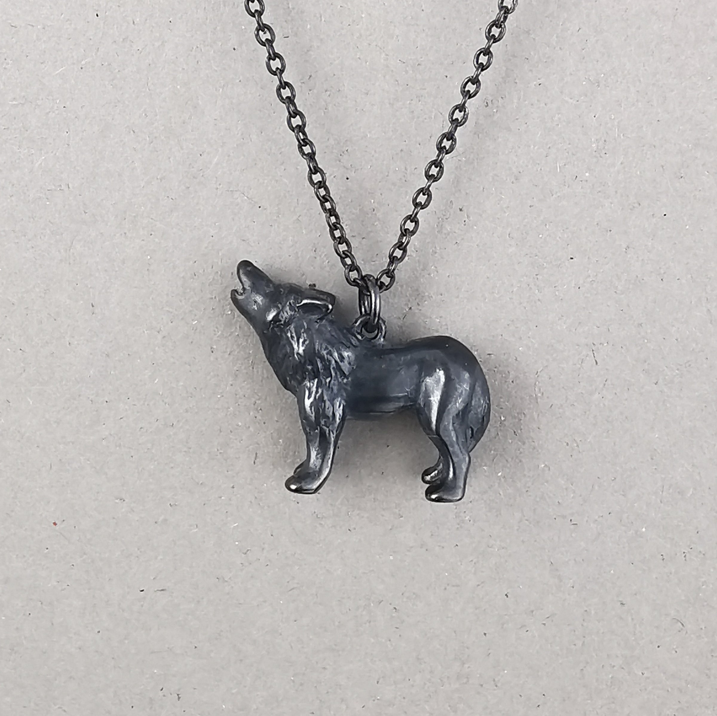 Limited Edition Black Wolf Necklace