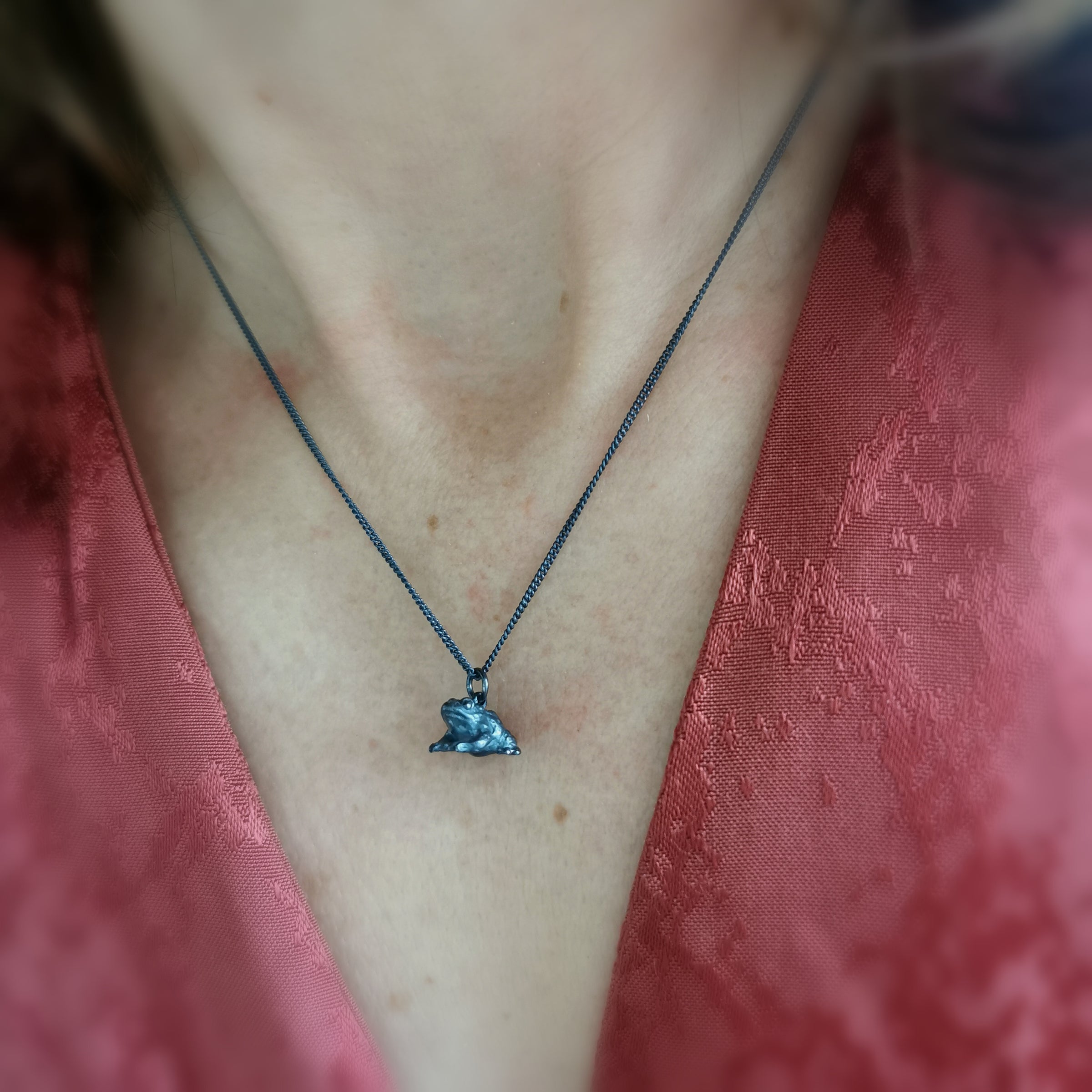 Limited Edition Black Toad Necklace