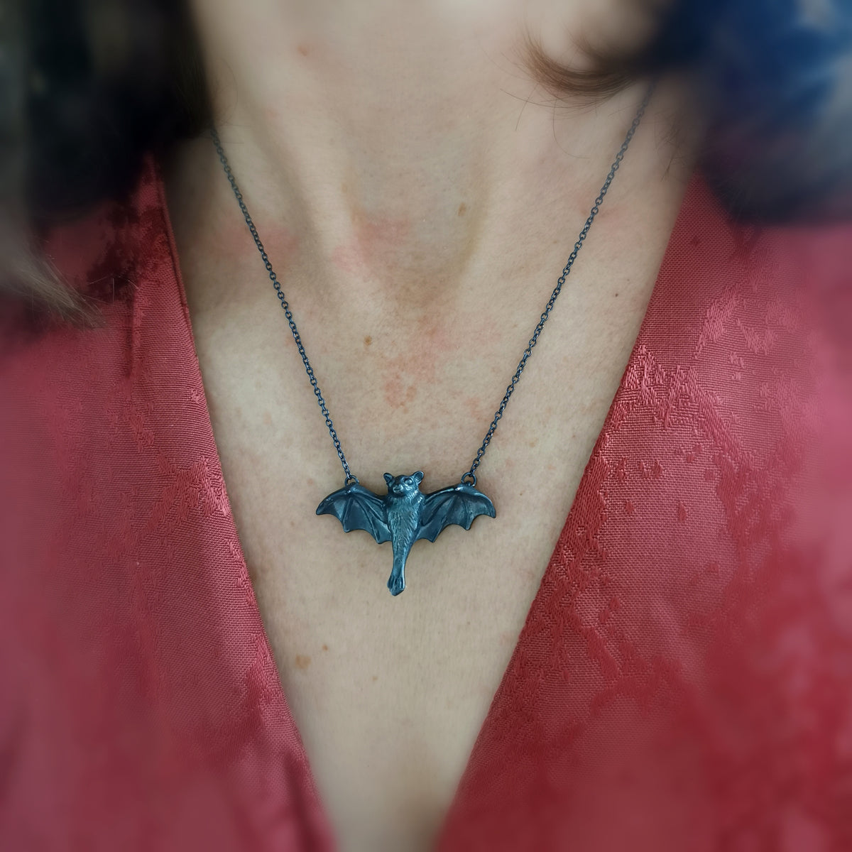 Limited Edition Black Bat Necklace