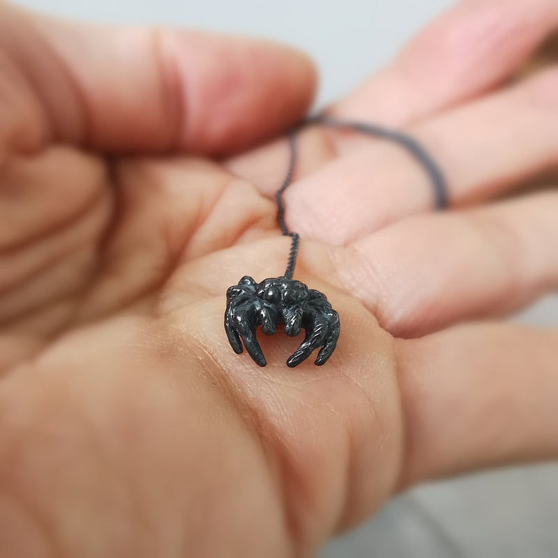 Limited Edition Black Spider Necklace