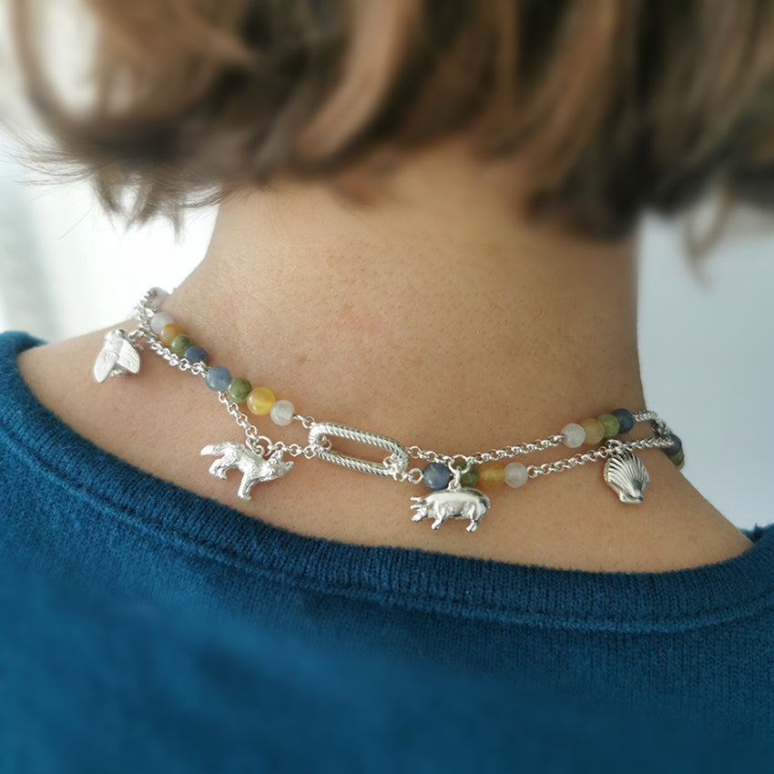 Reconnect Rosary Charm Necklace - Jana Reinhardt Ltd