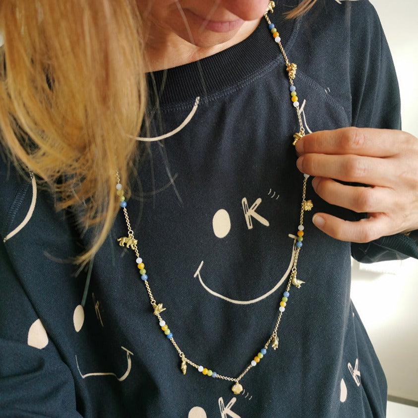 Reconnect Rosary Charm Necklace - Jana Reinhardt Ltd