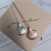 SALE Birth Month Flower Pendant (Scallop shaped)