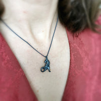 SALE Black Rat Necklace