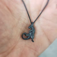 SALE Black Rat Necklace