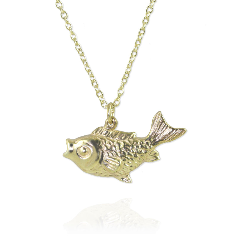 SAMPLE SALE Fish Charm Necklace