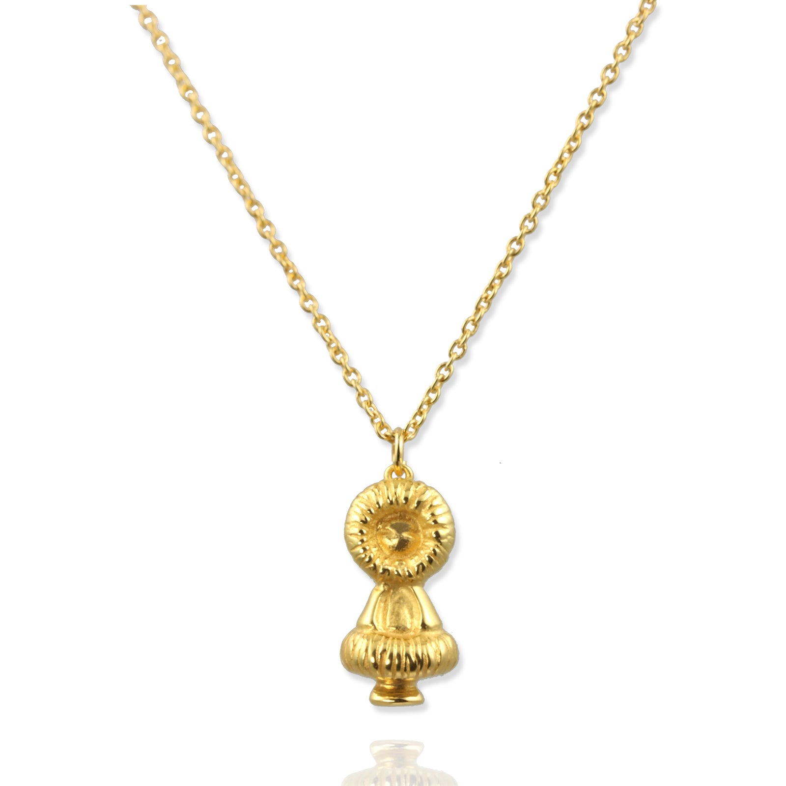 SALE Gold Plated Inuit Necklace