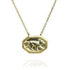 Vintage Fox Tile Necklace