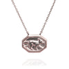 Vintage Fox Tile Necklace