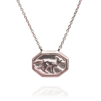 Vintage Fox Tile Necklace