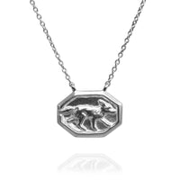Vintage Fox Tile Necklace