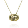 Vintage Lamb Tile Necklace
