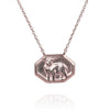 Vintage Lamb Tile Necklace