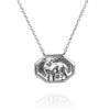 Vintage Lamb Tile Necklace