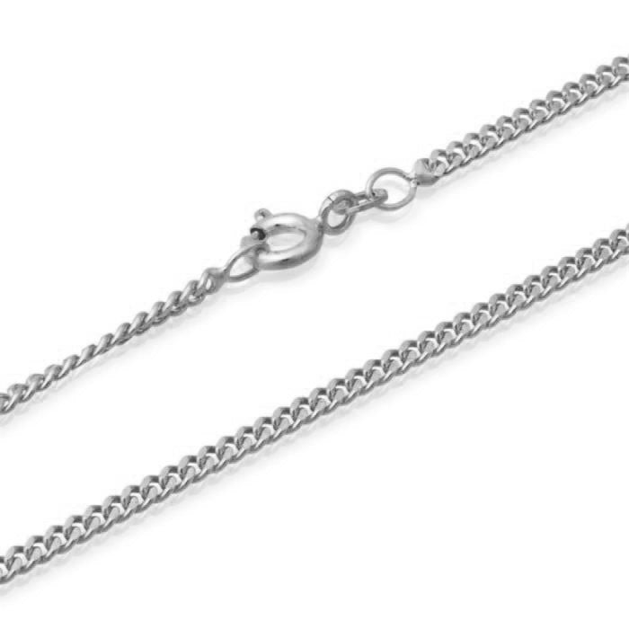 Cadena blanca de 9 quilates para dijes de reconexión