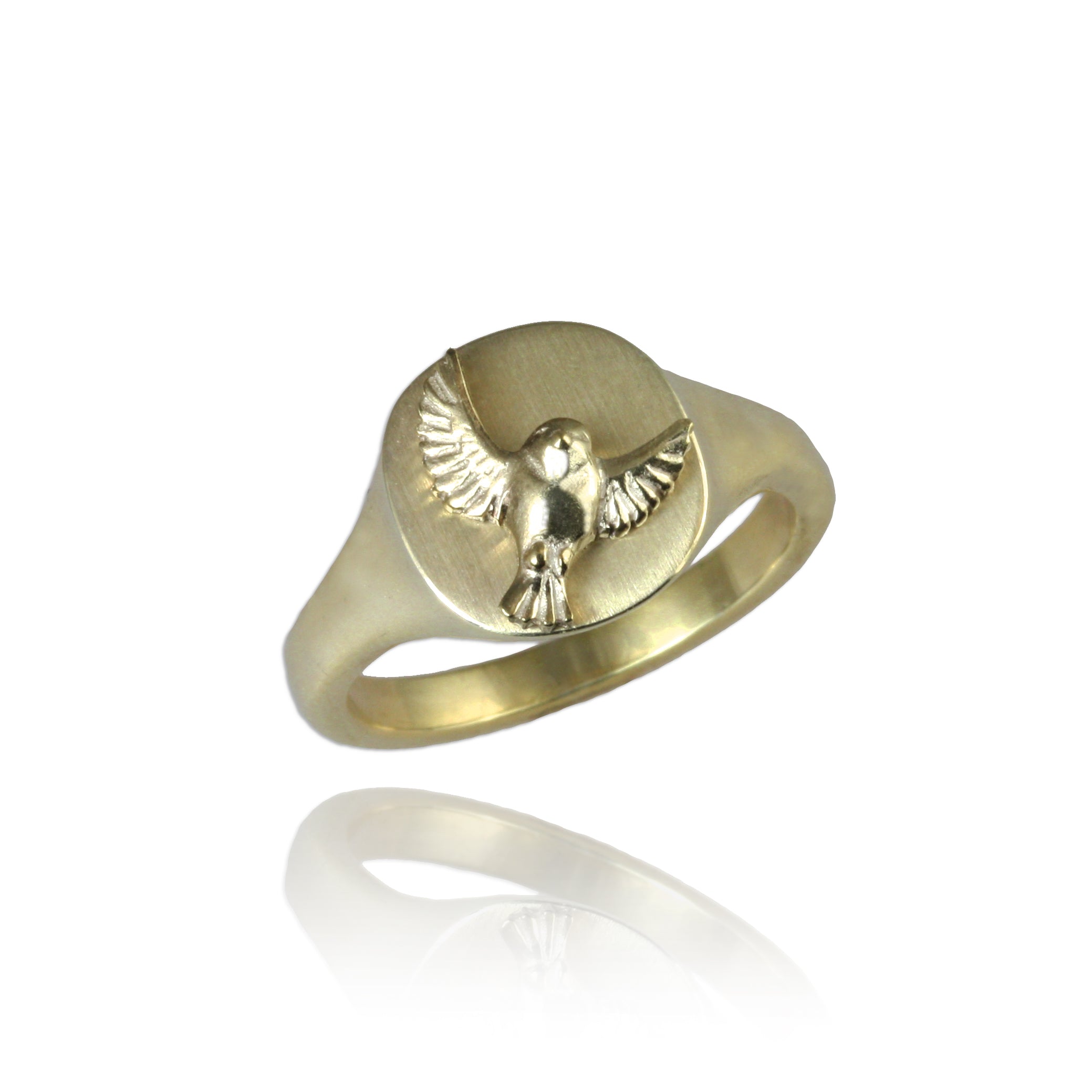 Bird signet ring outlet