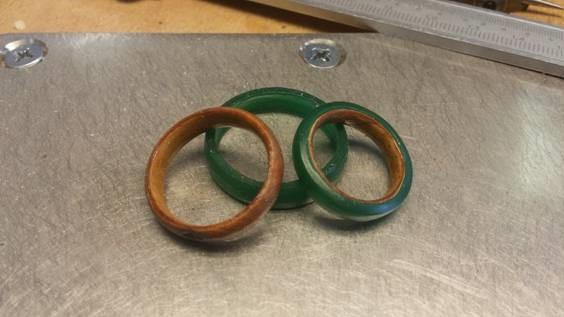 18ct White Gold and Burr Oak Wood - Jana Reinhardt Ltd