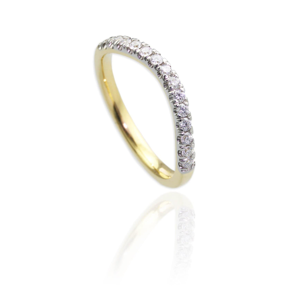 18ct Yellow Gold with Diamonds & 18ct White Gold Wedding Bands - Jana Reinhardt Ltd