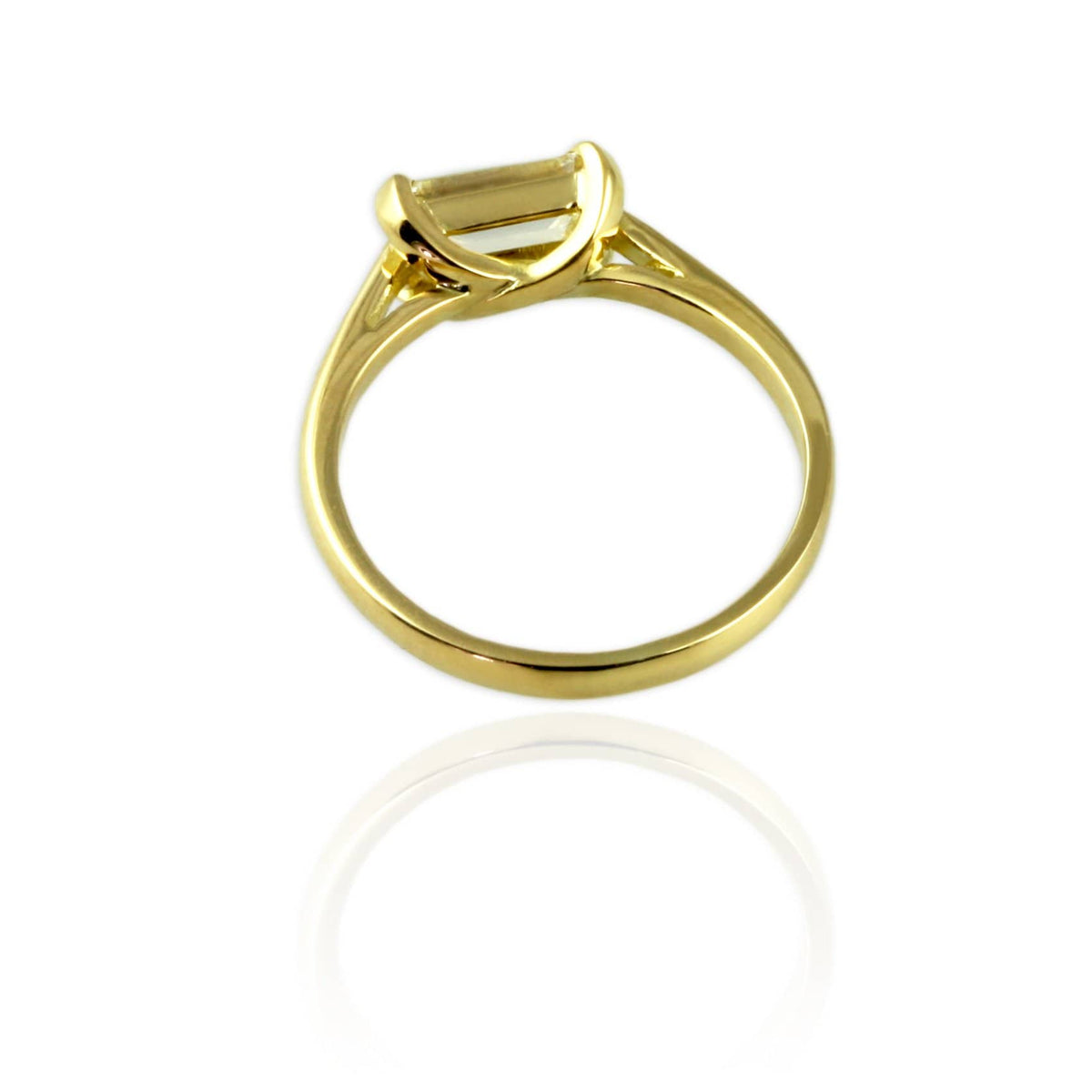 18ct Yellow Gold with Emerald Cut Diamond - Jana Reinhardt Ltd
