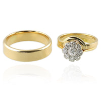 18ct yellow gold wedding bands - Jana Reinhardt Ltd