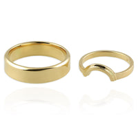 18ct yellow gold wedding bands - Jana Reinhardt Ltd