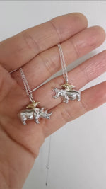 Rhino Necklace with Oxpecker