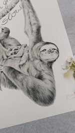 Sloth Art Print