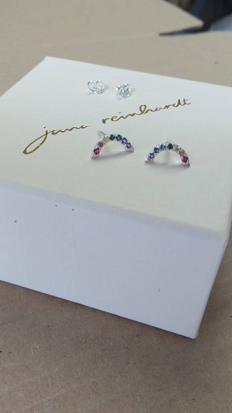 Buy myaddiction Luxury Rainbow White Gold Dangle Stud Earrings for Women  Wedding Jewelry & Watches | Fashion Jewelry | Earrings at Amazon.in