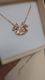 Twin Unicorn Necklace