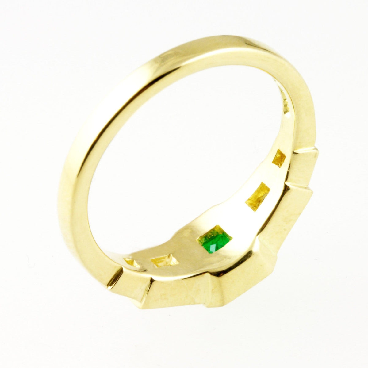 Bespoke Art Deco Emerald Ring - Jana Reinhardt Ltd