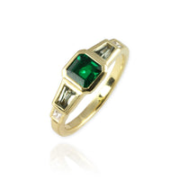 Bespoke Art Deco Emerald Ring - Jana Reinhardt Ltd