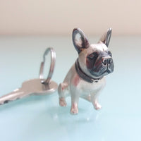 Bespoke Silver French Bulldog Keyring - Jana Reinhardt Ltd