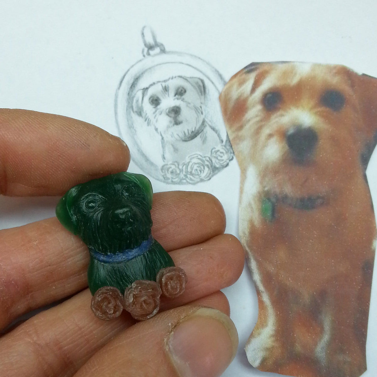 Bespoke Westie Terrier Cross Pendant - Jana Reinhardt Ltd