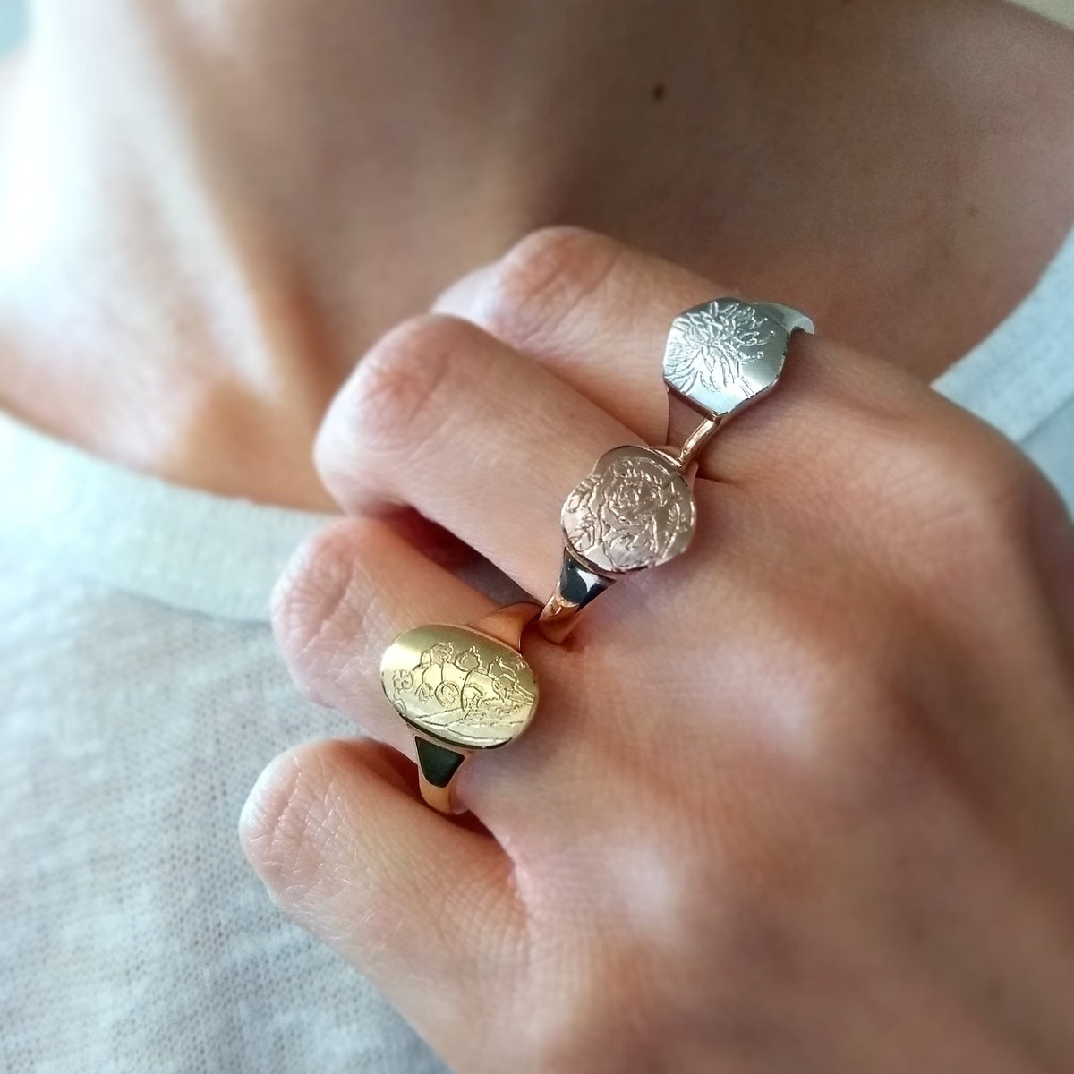 Birth Month Flower Ring - Jana Reinhardt Ltd