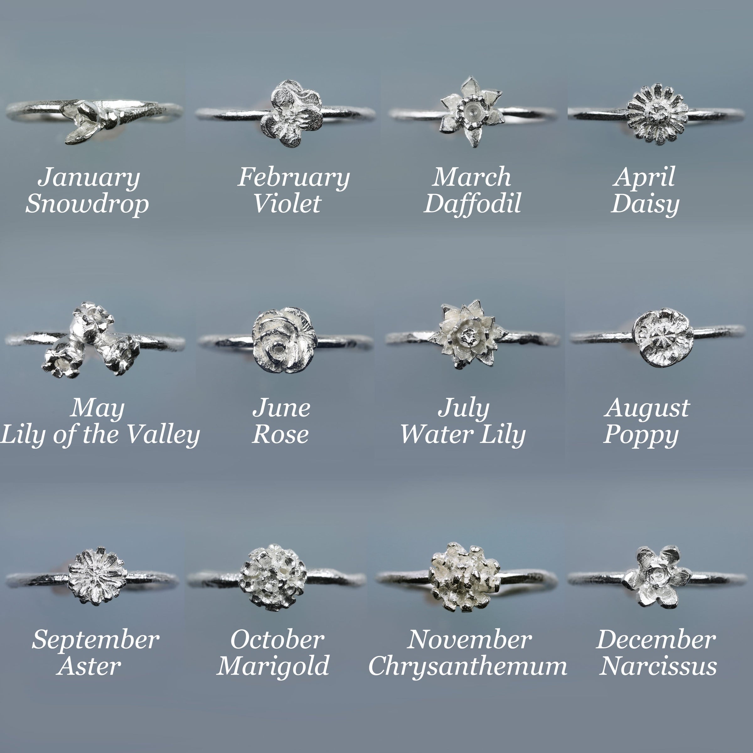 Rose Ring - June Birth Flower Ring
