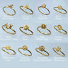Snowdrop Ring - January Birth Flower Ring
