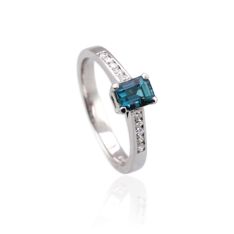 Blue Tourmaline Engagement Ring - Jana Reinhardt Ltd