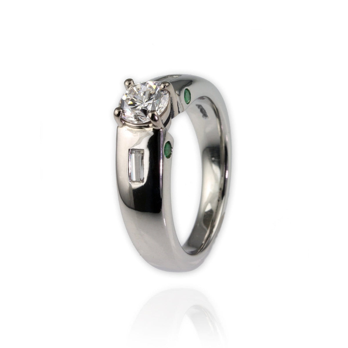Diamonds and Tsavorites Engagement Ring - Jana Reinhardt Ltd