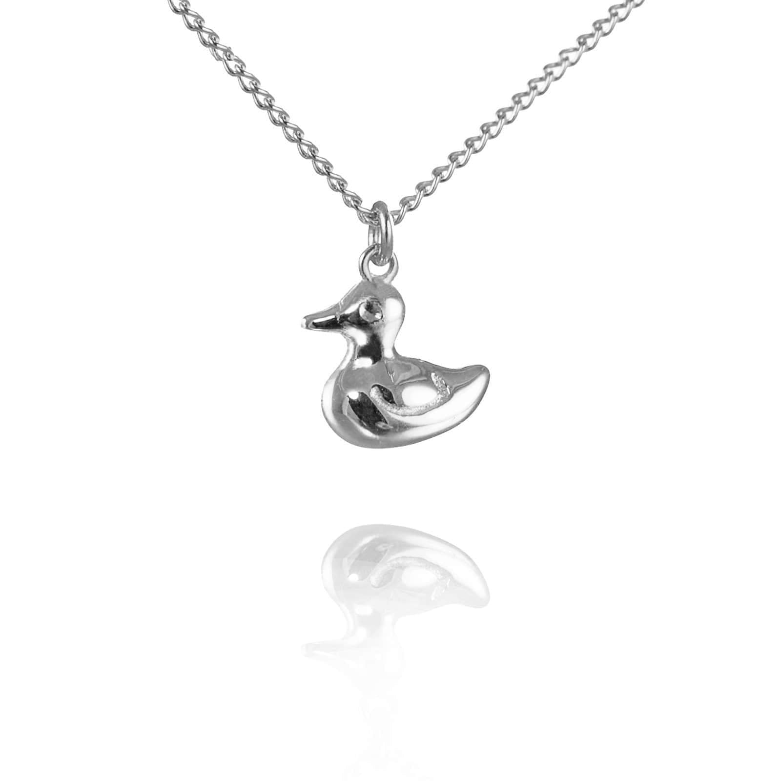 Sterling silver duck necklace outlet