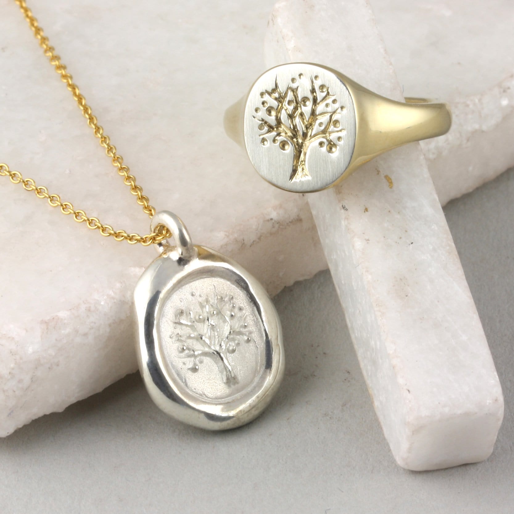 Family Tree Pendant with Birthstones - Jana Reinhardt Ltd